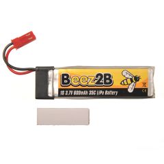 Beez2B 600mAh 1S 3.7V 30C LiPo accu - 120SR - MQX - Solo Pro 328