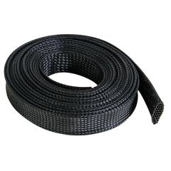 Kabel beschermhoes - Gevlochten - 10mm - Zwart - 1m