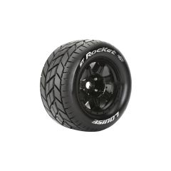Louise ST-ROCKET - MFT 1/8 banden op zwarte 3.8" velgen - 0 Offset - Hex 17mm