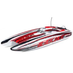 Proboat Blackjack 42 8S Brushless catamaran RTR - Wit/Rood