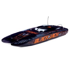 Proboat Blackjack 42 8S Brushless catamaran RTR - Zwart/Oranje