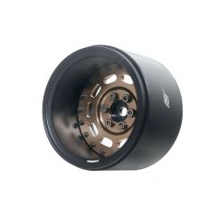 Boom Racing Probuild 2.2" Extra Wide MAG10 Adjustable offset aluminium beadlock wheels (2) - Matt Black/Bronze