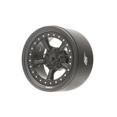 Boom Racing Probuild 1.9'' Beadlock Aluminium Wheels - Matt Black (2)