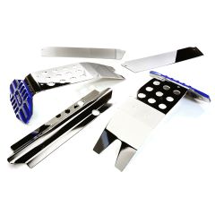 Integy Metal Complete Skid Plate Kit, Blue - Traxxas X-Maxx