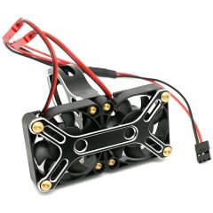 Integy 40x40 mm Cooling fan + Alloy Mount for Traxxas X-Maxx en 1/5 Arrma 