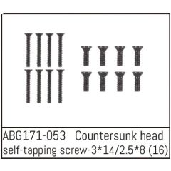 Absima - Countersunk Screw M3x14 (8) / M2.5x8 (8) (ABG171-053)