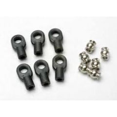 Rod ends, small, with hollow balls (6) (for revo steering linkage)