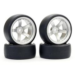 Fastrax - Drift D3 Tyre with 9mm 5-Spoke Wheel - Satin