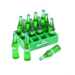 Fastrax Scale Soft Drink Crate w/Sprite bottles