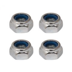 Fastrax M3 Silver Nyloc Nuts (FASTM3)