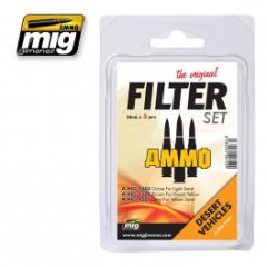 MIG Filter Set For Desert Vehicles 3x30ml