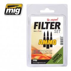 MIG Filter Set For Green Vehicles 3x30ml