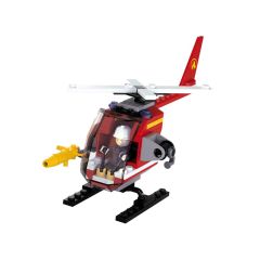 Sluban Fire Brigade Helicopter bouwstenen set