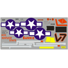 FMS - 1700Mm P51 Decals - Red Tail (FMSSG304RT)