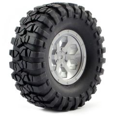 Pre-Mounted 6Hex/Tyre (2) Grey (FTX8170G)