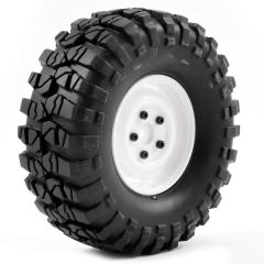 Pre-Mounted Steel Lug/Tyre (2) - White (FTX8172W)
