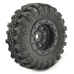 FTX - Outback Mini Swamper Tyre & Wheel Set - Black (4Pc) (FTX8859BK)
