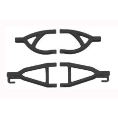 RPM Rear Upper & Lower A-arms voor oa. Traxxas 1/16 - Zwart