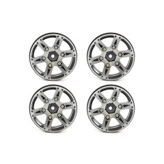 Fastrax 1.9" Heavyweight Split 6-Spoke Aluminium Beadloc Wheels (4pcs) - Zwart