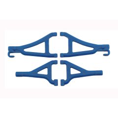 RPM Front Upper & Lower A-arms voor oa. Traxxas 1/16 E-Revo/Summit - Blauw