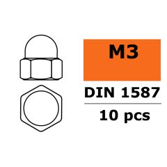 Dopmoer, M3, Gegalvaniseerd staal (10st)