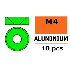 Sluitring M4 "Groen" voor verzonken schroeven, Aluminium (10st)