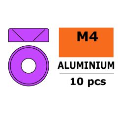 Sluitring M4 "Paars" voor verzonken schroeven, Aluminium (10st)