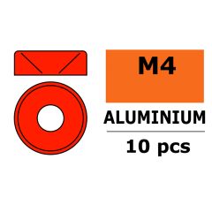 Sluitring M4 "Rood" voor verzonken schroeven, Aluminium (10st)