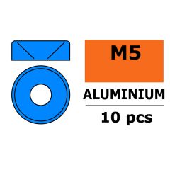 Sluitring M5 "Blauw" voor verzonken schroeven, Aluminium (10st)