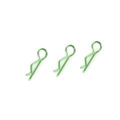 Body clips voor 1/10, groen, 45 graden gebogen (10 stuks)