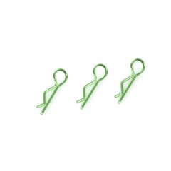 Body clips voor 1/10, groen, 45 graden gebogen (10 stuks)