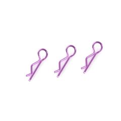 Body clips voor 1/10, paars, 45 graden gebogen (10 stuks)