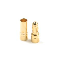 3.5mm goudstekker, Man. + Vrouw. (4 paar)