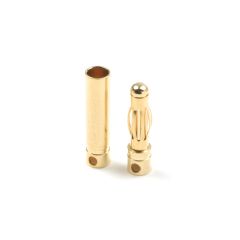 4.0mm goudstekker lang, Man. + Vrouw. (4 paar)