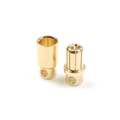 8.0mm goudstekker, Man. + Vrouw. (4 paar)