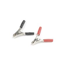 Batterijklem klein, Rood + Zwart (1set)