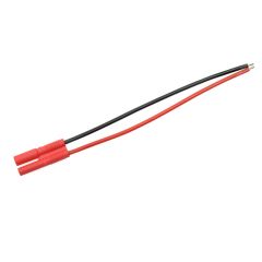 Goudstekker 2.0mm met plastic behuizing & silicone kabel 20awg, man
