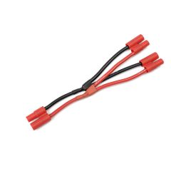 Y-kabel parallel 3.5mm goudstekker, silicone kabel 14AWG (1st)