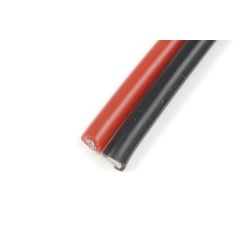 Superflex silicone kabel 0,35mm 22AWG, 120 draadjes (1m Rood & 1m Zwart)