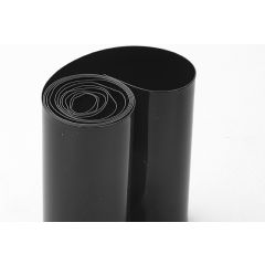 Krimpkous 46mm, Zwart transparant (1m)