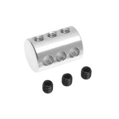 Aluminium adapter voor 3 stangen 3mm (1st)