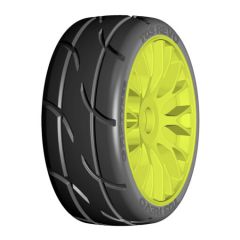 GRP GT T03 Revo - XB1 UltraSoft - Mounted On New Flex Yellow Wheel - 1 Pair