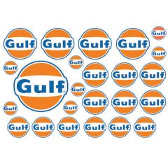 Gulf stickervel - A5