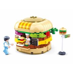 Sluban Hamburger House bouwstenen set