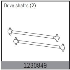 Absima Rear Shaft (2) (1230849)