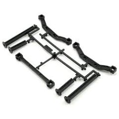 Proline extended front & rear body mounts replacement kit voor Traxxas Slash 4x4