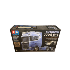 Tweedehands Tamiya 1/14 Scania 770 S 6x4 (Silver Editie) Kit NIEUW IN DOOS!