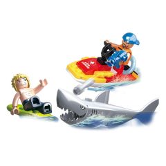 Sluban Jetski and Shark bouwstenen set