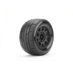 JetKo 1/8 Extreme Tyre MT Slicks Rockform belted op 3.8" zwarte velgen - 1/2 offset - 17mm hex