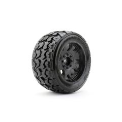 JetKo Extreme Tyre X-MT Tomahawk Belted band op 3.8'' zwarte velg voor Traxxas X-Maxx